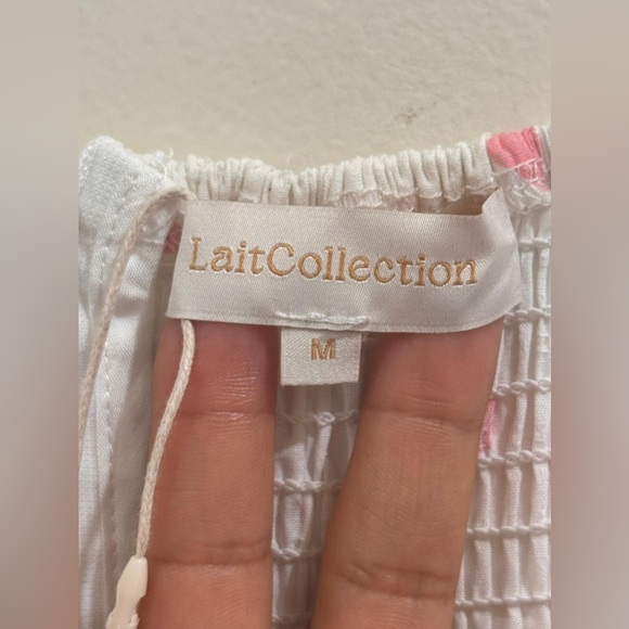 NWT LaitCollection Cream Puff Sleeve Maxi Sundress for Wedding Guest - Picture 2 of 11